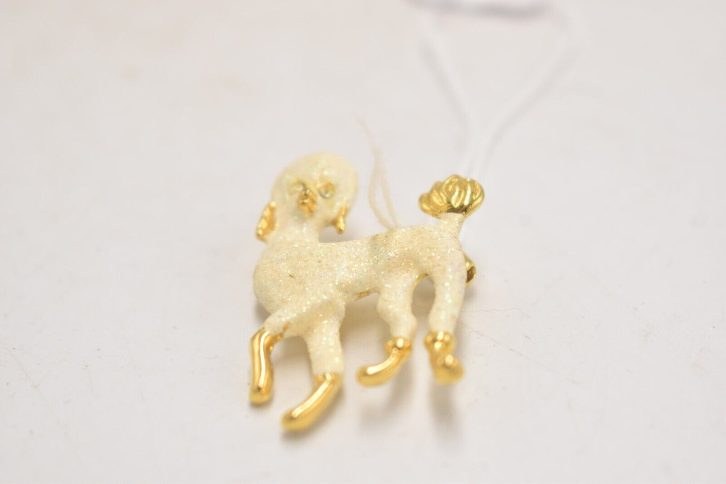 Vintage Poodle Dog Cream & Gold Tone Brooch – Women's Jewellery