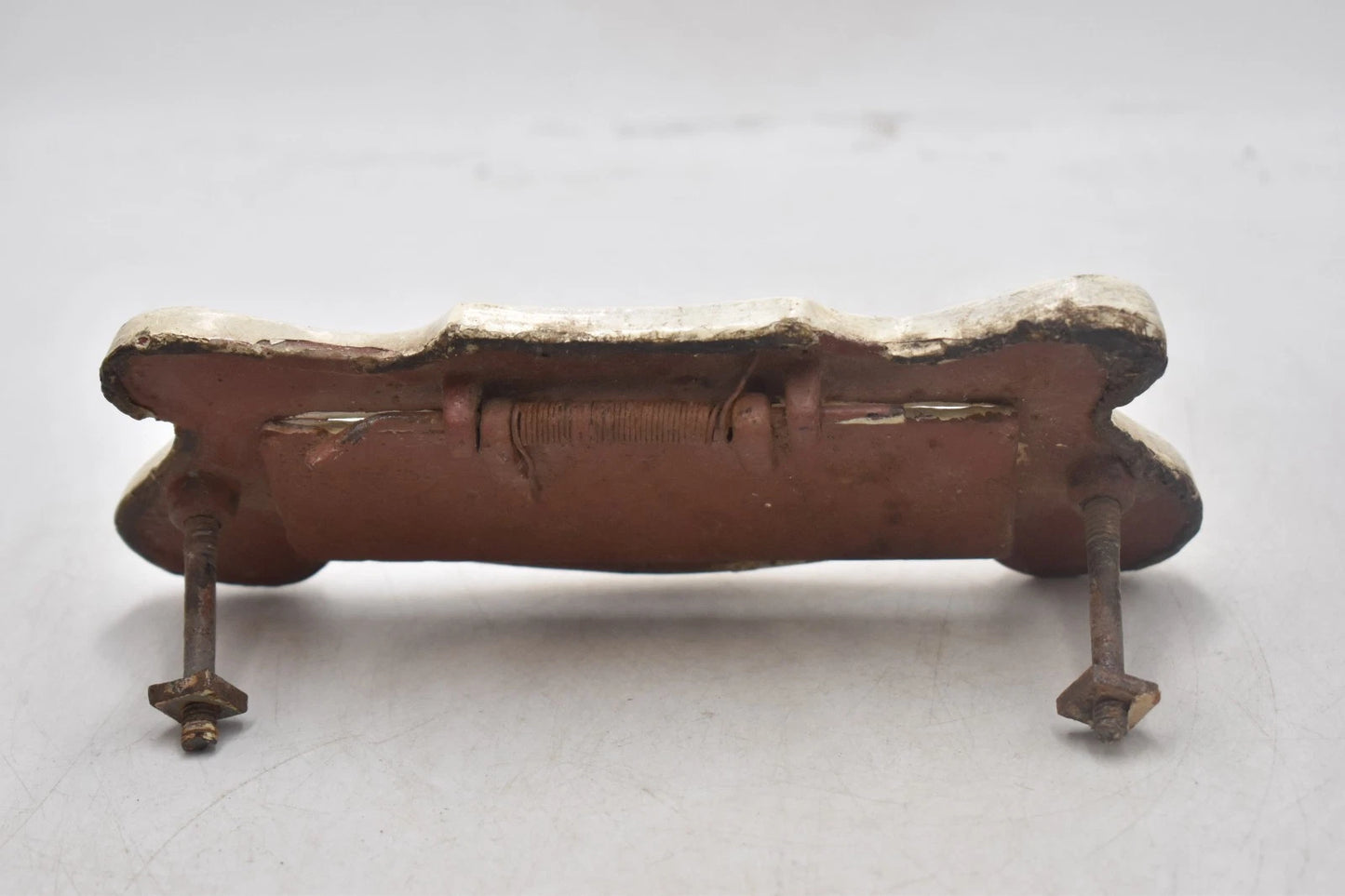 Antique Edwardian Cast Iron Letterbox Slot White 20cm