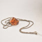 Vintage Sterling Silver 925 Necklace with Baltic Amber Pendant