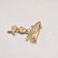 Vintage Gold Tone Poodle Dog Brooch – 4cm – Women's Costume Jewellery