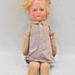 Antique French 1920s–1930s Raynal Lenci Style Felt Doll 34cm Celloid Head