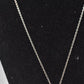 Vintage 925 Sterling Silver & Murano Glass Pendant Necklace – 52cm, Hallmarked