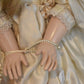 Vintage Reproduction French Bru Jumeau Bride Doll with Seeley Body – 80cm Bisque