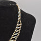 Vintage 1950s Aurora Borealis Rhinestone Statement Necklace – 44cm