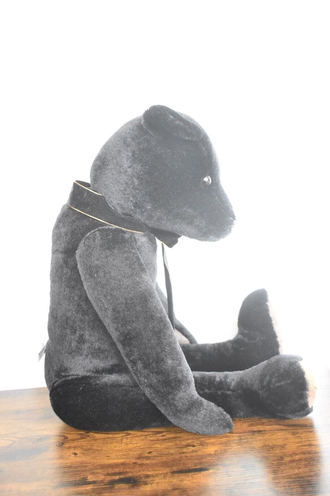 Merrythought Alpha Farnell Black Mohair Teddy Bear - Growler Limited Edition
