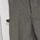 Swedish Army Olive Grey Wool Field Trousers 1947 Dated Leather Straps Military