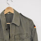 Vintage German Army Olive Moleskin Shirt – 40" Chest – Military Surplus Utility