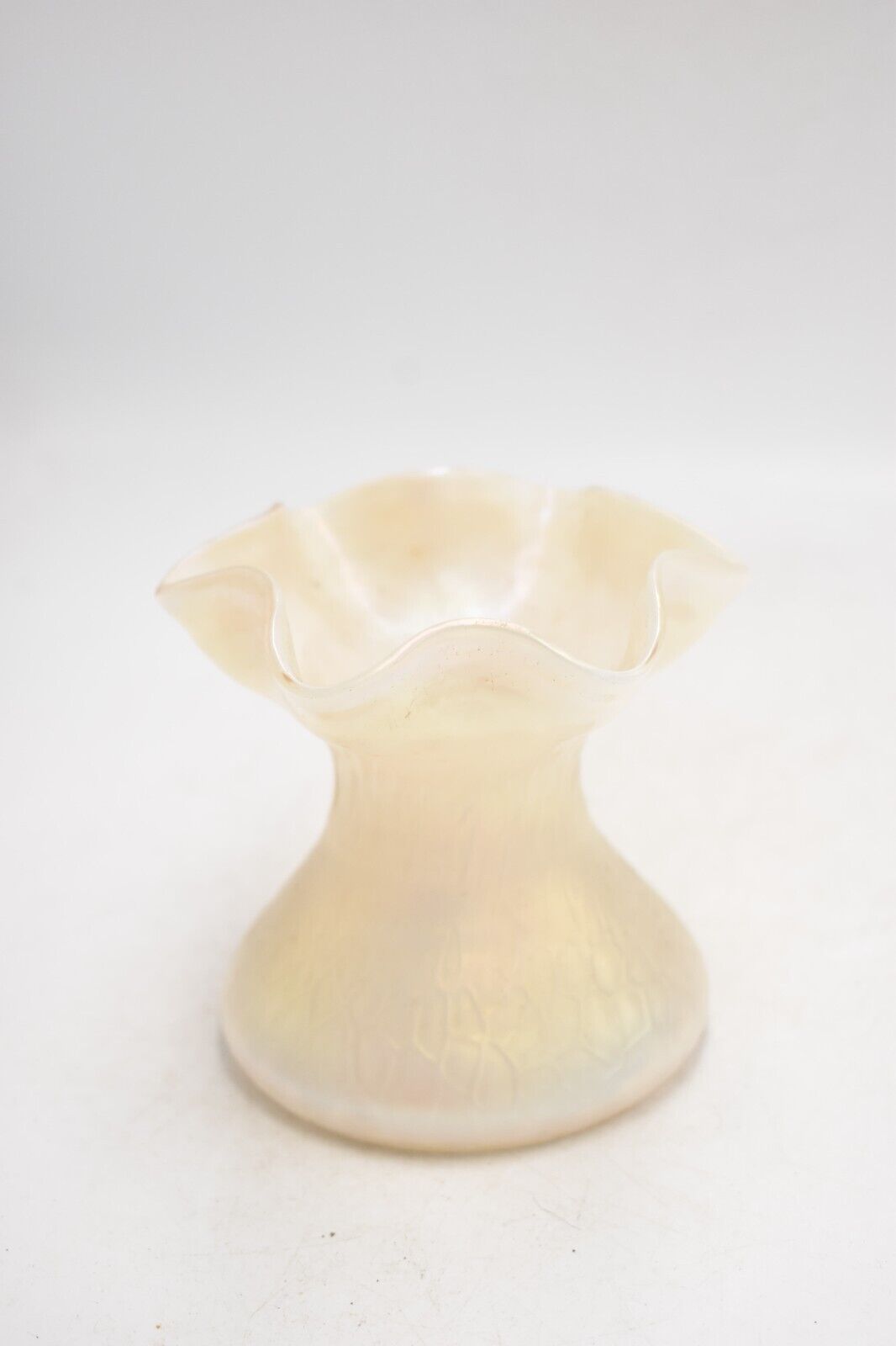 Antique Kralik Glass Vase – Iridescent Matt Lustre – Art Nouveau Bohemian