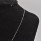 Vintage Silver Metal Rainbow Rhinestone Pendant Necklace