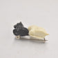 Vintage Scottie Dog Black and White Brooch – Made in Great Britain