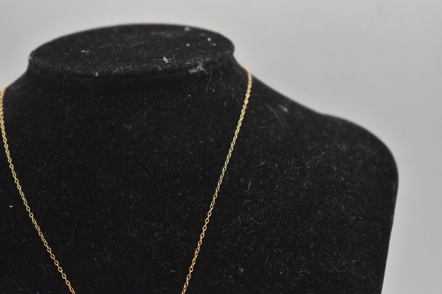 Vintage 9ct Yellow Gold Gemstone Pendant Necklace