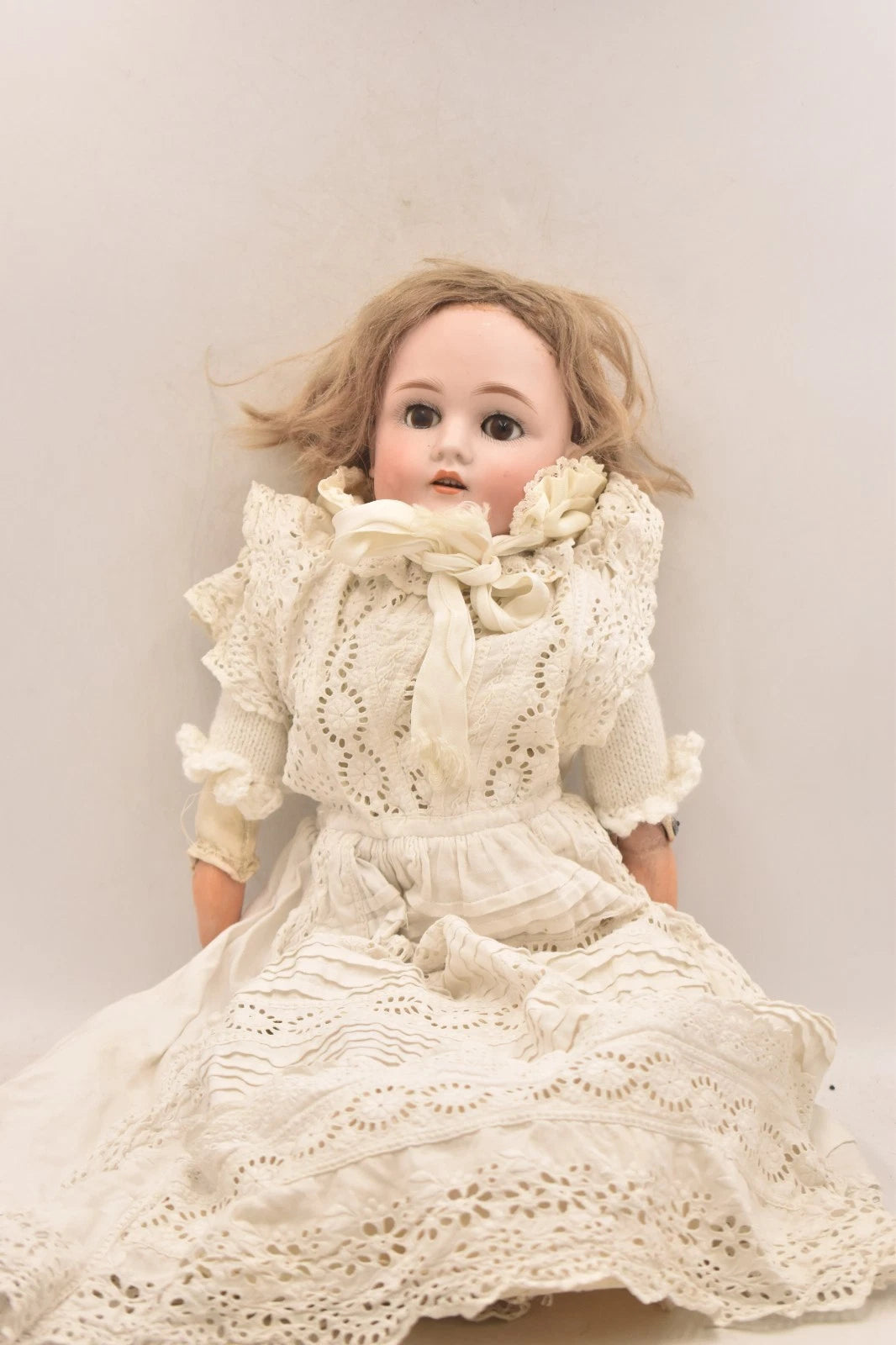Antique Schoenau & Hoffmeister 1181 Bisque Doll 50cm Sleepy Eyes Part Leather