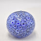 Vintage Italian Millefiori Blue Apple Paperweight – Studio Art Glass Decorative