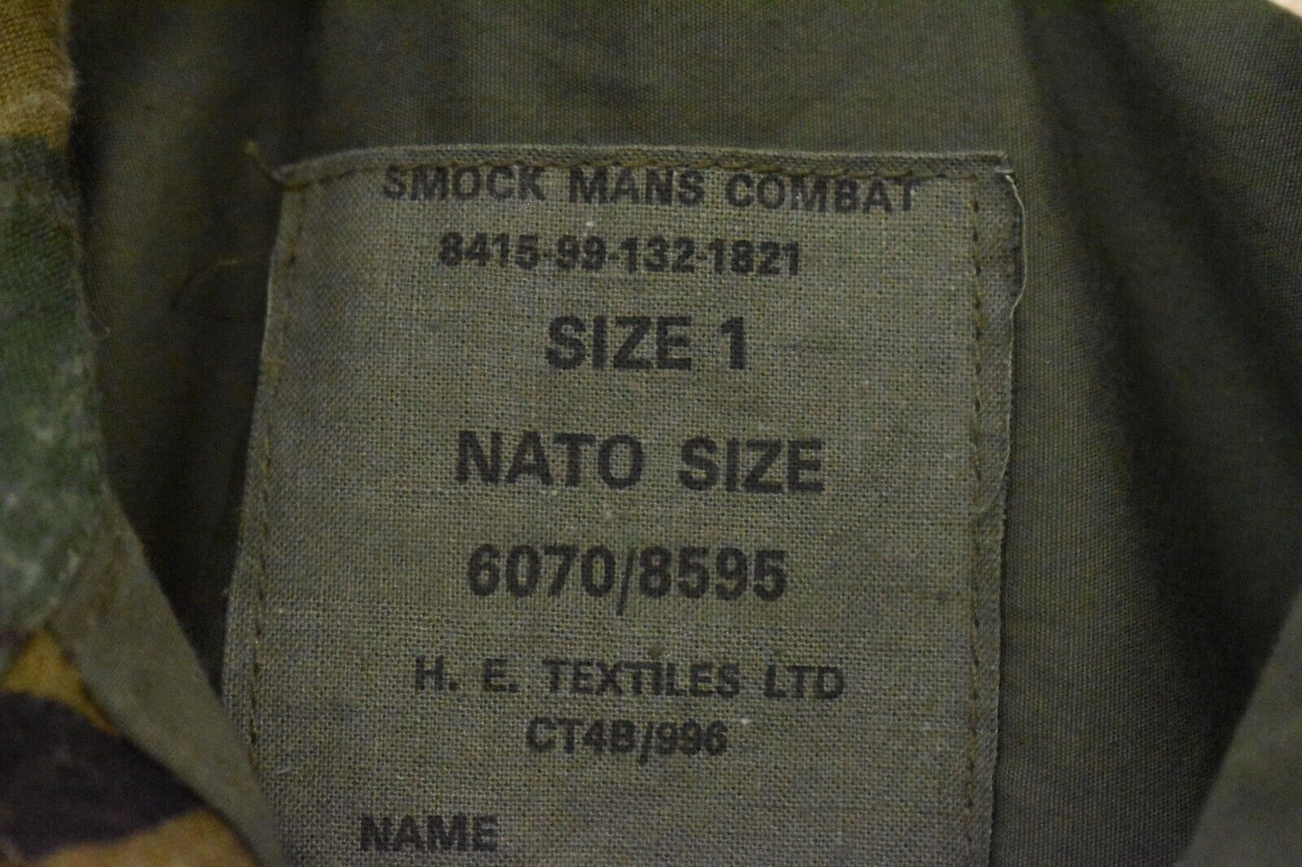 British Army 68 Pattern DPM Combat Smock Jacket – 44" Chest, HE Textiles