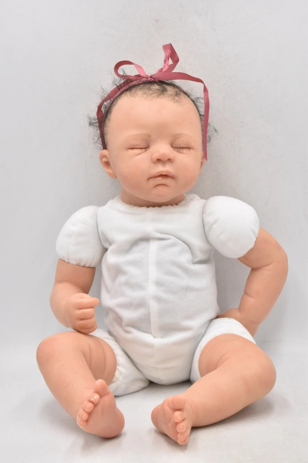 Reborn Baby Girl Baby Bea by Yvonne Pearce 17" Weighted Hand-Painted Collectible