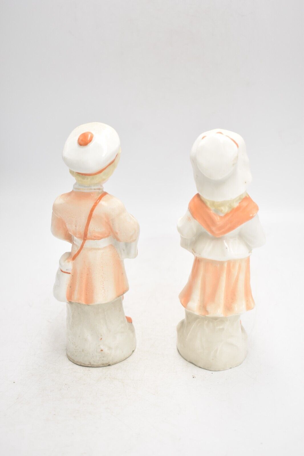 Antique 19th Century German Bisque Boy & Girl Figurine Statues – Collectible