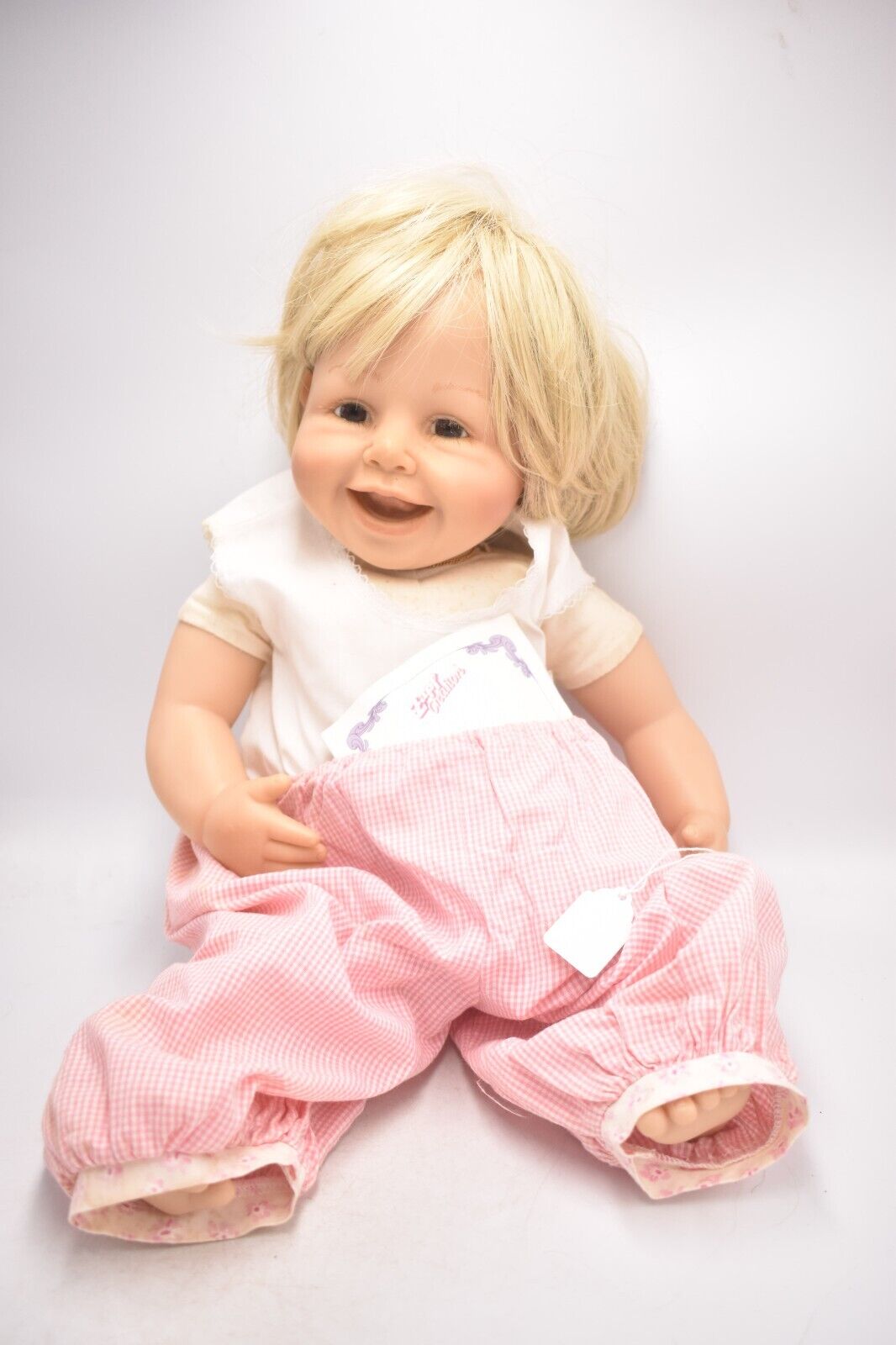 Vintage Zapf Creations Brigitte Leman Girl Doll – Large Life-Like Doll, 55cm