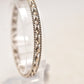 Vintage Sterling Silver 925 Ornate Bangle Bracelet - 7cm Diameter