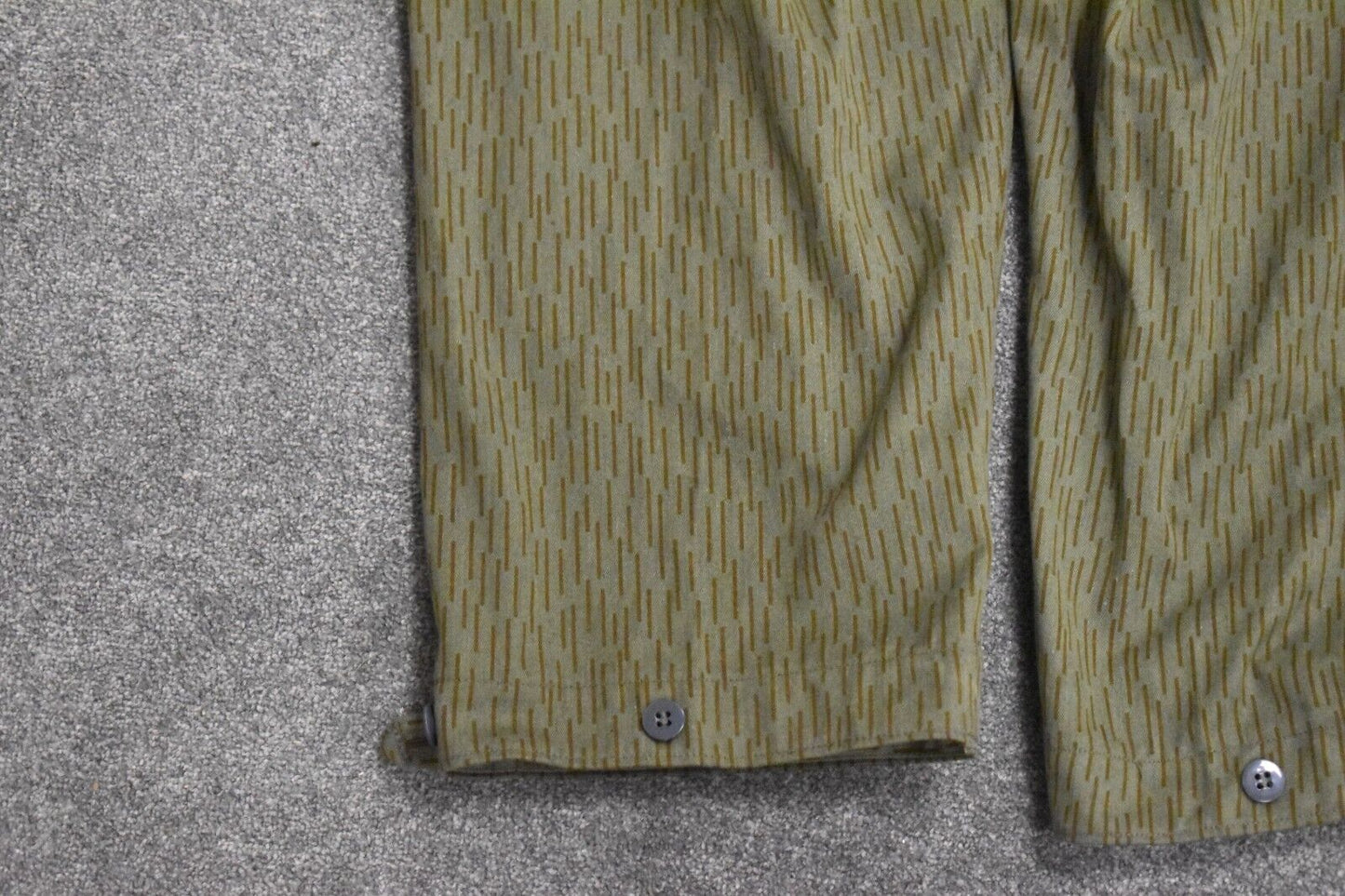 East German Army Trousers - Raindrop Strichtarn Camo 34" Waist