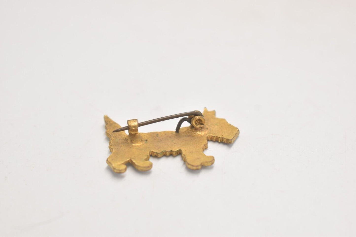 Vintage White Scottie Dog Pin Badge/Brooch