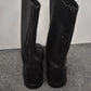 WWII-Type Soviet Red Army Kirzachi Artificial Leather Boots – UK Size 6.5