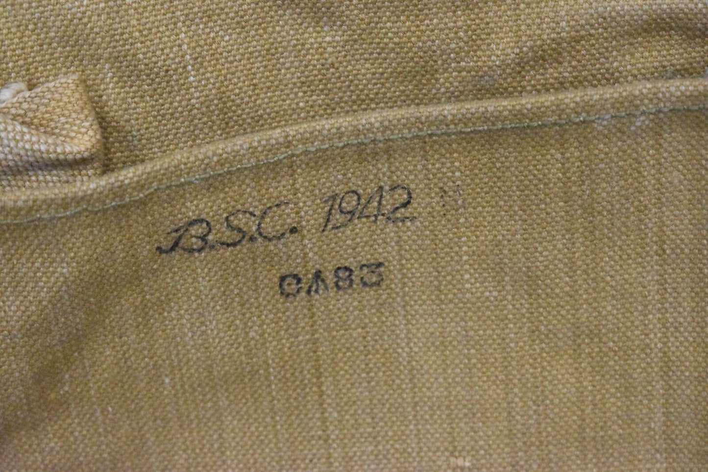 British Army WWII 37 Pattern Haversack/Large Pack – Dated BSC 1942