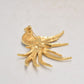 Vintage Seta Bird of Paradise Brooch – Gold Tone, Rhinestone & Enamel