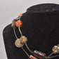 Vintage Retro Boho Multi-Colour Glass, Beaded & Metal Ladies Necklace – 38cm