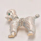 Vintage Poodle Dog Silver Tone and Diamante Brooch – Elegant Women's Jewellery