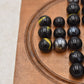 Antique Solitaire Wooden Board with Antique Hand Made Glass Marbles