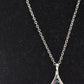 Vintage Sterling Silver 925 Mother of Pearl Abalone Modernist Pendant Necklace