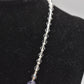 Vintage Crystal & Purple Amethyst Graduated Faceted Necklace - 42cm