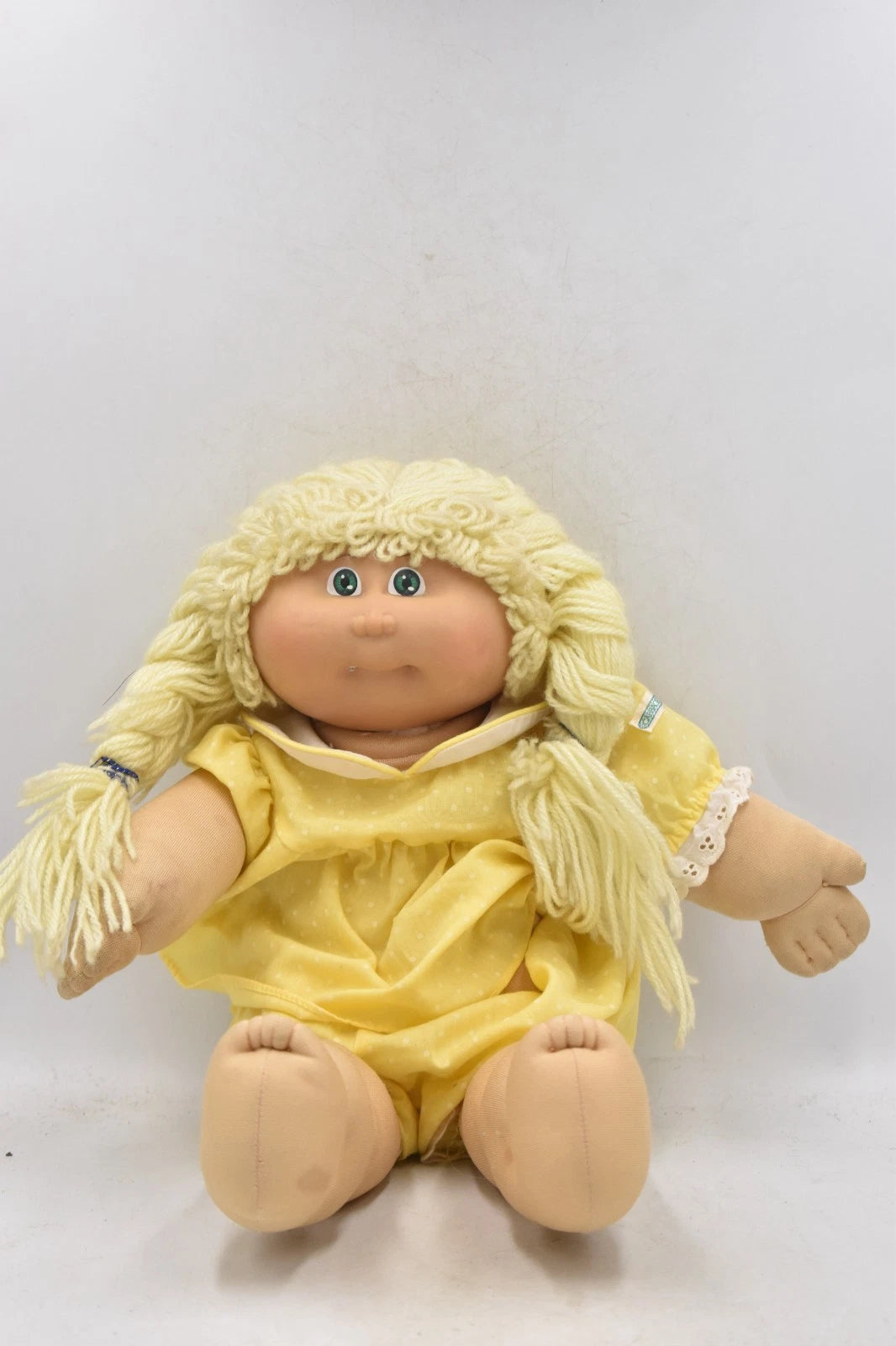 Vintage 1978–1984 Cabbage Patch Kids Doll Jesmar Blonde Hair Green Eyes Original