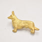Vintage Kenart Gold Tone Pembroke Welsh Corgi Dog Brooch