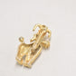 Vintage Poodle Dog Gold Tone and Rhinestone Brooch – Women's Jewellery