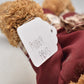 Vintage Sage Wooden Bristle Teddy Bear – 30cm