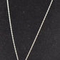 Vintage Sterling Silver 925 Necklace with Amber Pendant – 45cm