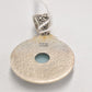 Vintage Suarti Bali BA Sterling Silver 925 & Lapis Lazuli Blue Necklace Pendant