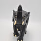 Antique Vintage Black Ebony Wood Elephant Statue – Hand-Carved Figurine – 1.4KG