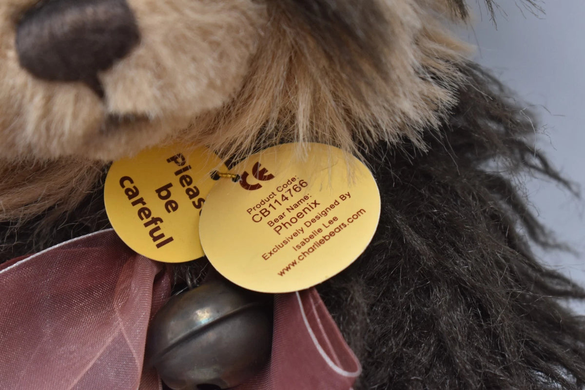 Charlie Bears Phoenix Teddy Bear Retired Tagged Isabelle Lee Designed