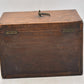 Antique Georgian Mahogany Tea Caddy with Bone Inlay