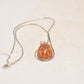 Vintage Sterling Silver 925 Necklace with Baltic Amber Pendant