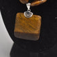 Vintage Sterling Silver 925 Tiger Eye Statement Necklace 52cm