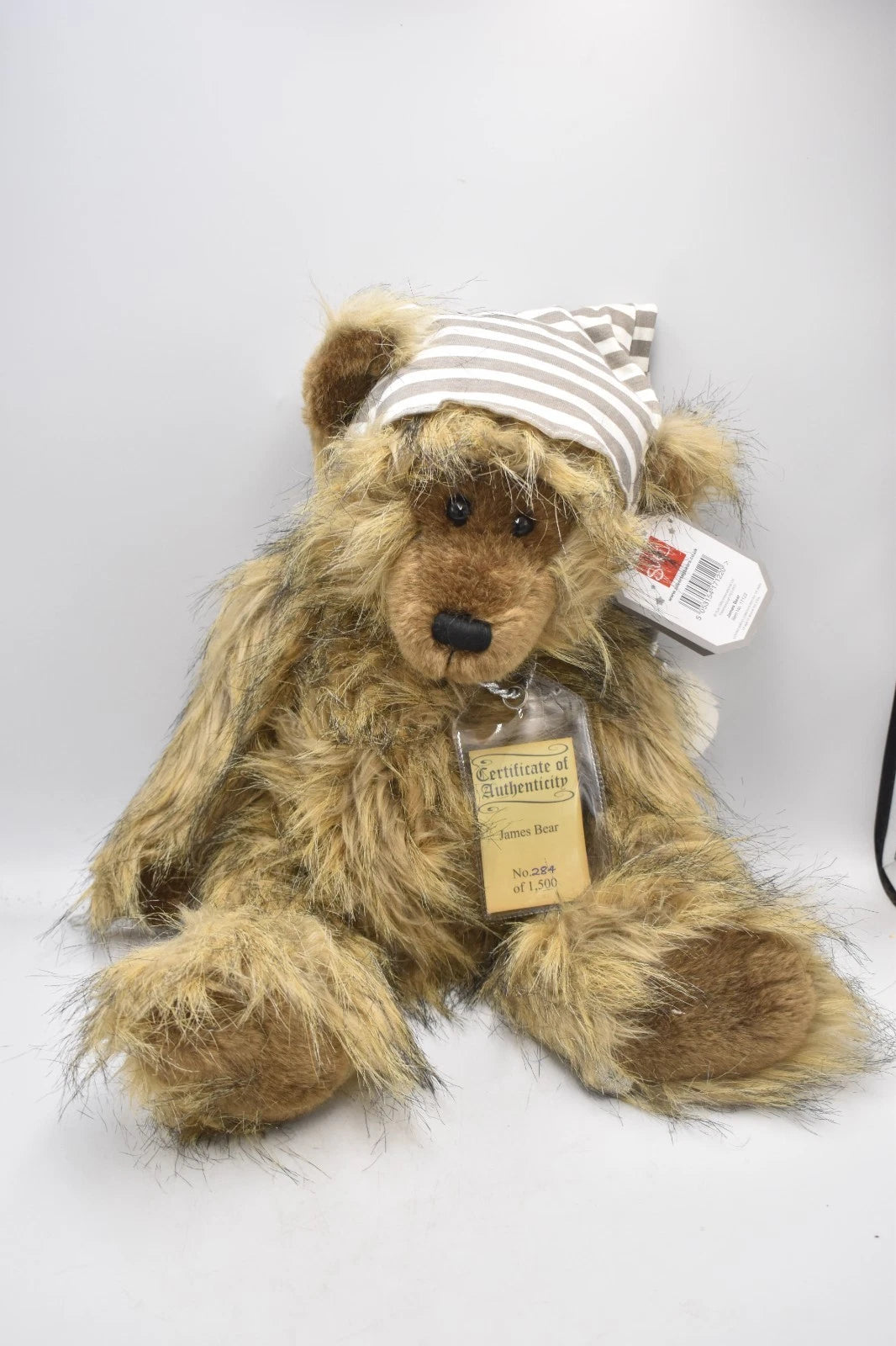 Suki Silver Tag James Teddy Bear Limited Edition 284 of 1500 Tagged 44cm