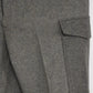 Swedish Army Olive Grey Wool Field Trousers 1947 Dated Leather Straps Military