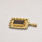 Vintage Andreas Daub A&D Rolled Gold Red Glass Necklace Pendant
