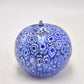 Vintage Italian Millefiori Blue Apple Paperweight – Studio Art Glass Decorative