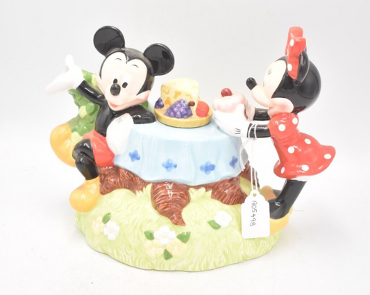 Vintage Disney Mickey & Minnie Mouse Picnic Teapot – Decorative Collectible