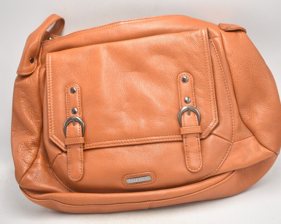 Carpisa Tan Soft Leather Handbag Ladies Shoulder Bag