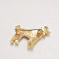 Vintage Poodle Dog Gold Tone Brooch – Costume Jewellery